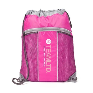 B571 The leader drawstring bag $5.35 ( includes a 1 color print ) minimum 100 bags
