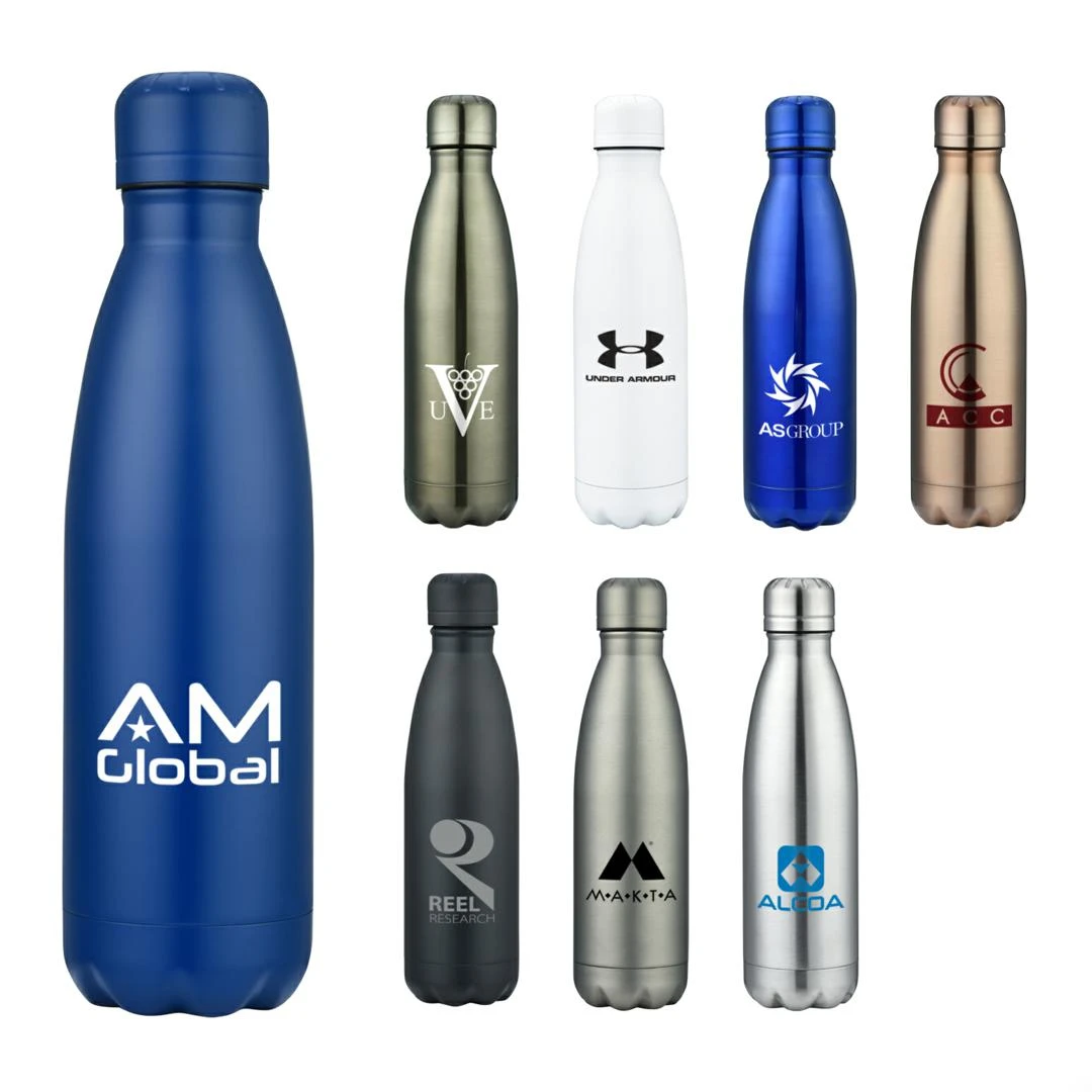D110  Bloomsbury 17 oz. bottle $16.99 ( price includes a 1 color print) minimum 48 bottles
