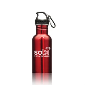 Wide Mouth bottle with carabiner - D550 - $8.00 (price includes 1 color print) minimum 100