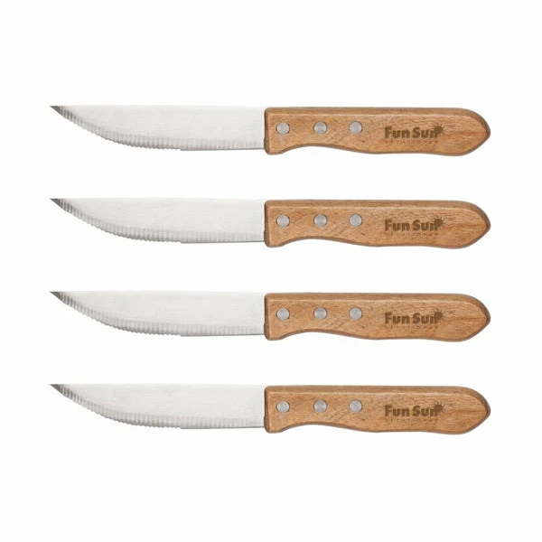 L0078 - Rustler steak knife set - 4pc $19.58 ( price includes a laser logo ) minimum 50
