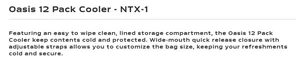 NTX-1 - Stormtech Oasis 12 pack cooler $32.25 ( price includes a 1 color print) minimum 20