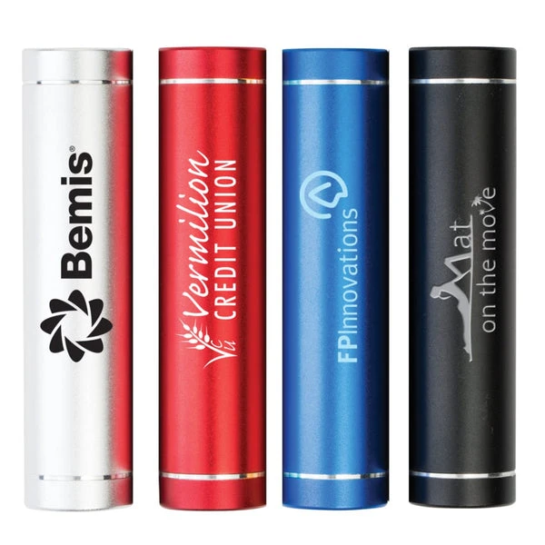 O209 - Cylinder power bank $16.86 ( price includes a 1 color print) minimum 25