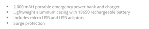 O209 - Cylinder power bank $16.86 ( price includes a 1 color print) minimum 25