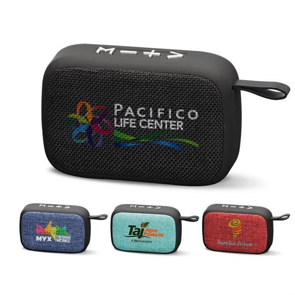 O241 -  Dorsey Wireless speaker $23.75 ( includes a 1 color print on case ) minimum 25 units