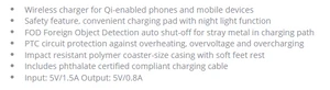 O250 - Aldrin Wireless charger $13.85 ( price includes a 1 color print) minimum 50