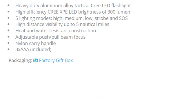 SFL907 - Swiss Force Megallan Flashlight $24.20 ( price includes laser engraved logo) minimum 35