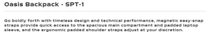SPT-1  - Stormtech Oasis Backpack $73.40 ( price includes Logo ) minimum 20 bags