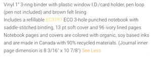 ST4495 - Fabrizio  3 ring binder $41.66 ( price includes a debossed logo ) minimum 25