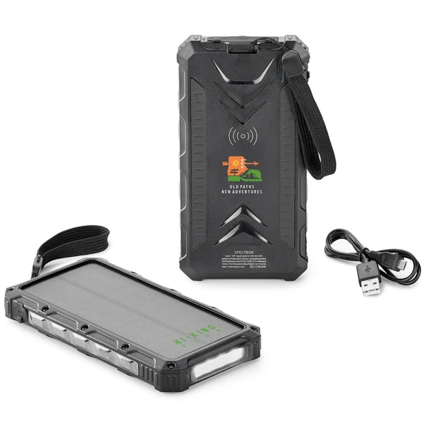 T1037 - Offroad 12000 mah solar powerbank $85.00 ( price includes a padprint logo) minimum 10 units