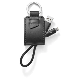 T997 - Nathan Genuine Leather key ring/charging kit $16.90 ( price includes a debossed logo) minimum 35