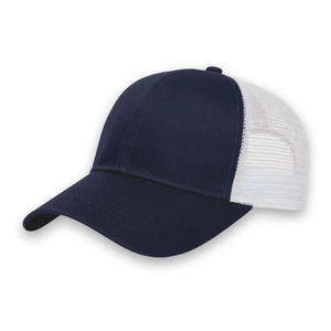 i3025 - Cap America value series mesh trucker cap 12.35 - promotional products headwear and hats - ( price includes 10,000 stitch embroidered logo) minimum 48