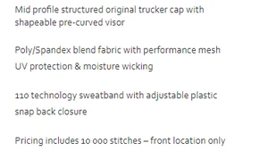 i8502 - Cap America Premier Line Flexfit mesh cap $27.35 - promotional products - ( price includes a 10,000 stitch embroidered logo) minimum 48